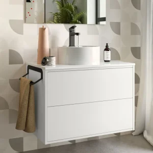 Favoriet Set Bagno Completo TULIPANO 80 cm senza Specchio - Bianco