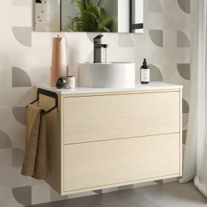 Set Bagno Completo TULIPANO 80 cm senza Specchio - Legno Uitverkoop