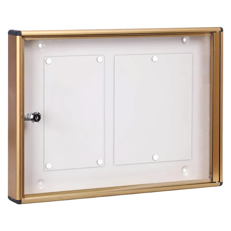 BACHECA PORTA AVVISI 2 FOGLI cm 48x5x h.35 - bronzo Gecertificeerd