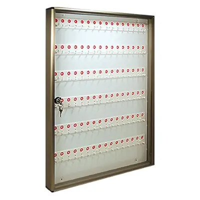 Hoge Kwaliteit BACHECA PORTA CHIAVI ALUBOX. Modello ALLUMINIO BRONZATO CHIAVI 96 MM 550X50 H.MM 730