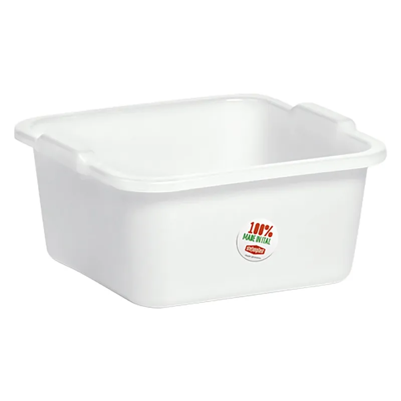 BACINELLA QUADRA 30 x 30 cm - 7 lt neutro. Modello 30 x 30 cm - 7 lt neutro Beperkte Voorraad