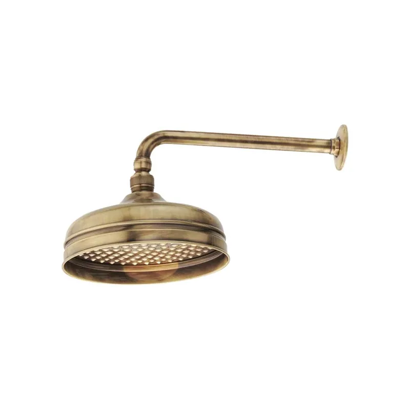 Actieprijs Braccio Doccia con Soffione Ø160 Antico Bronzato 300mm