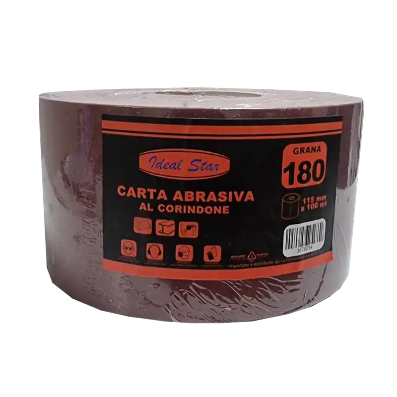 CARTA ABRASIVA IDEAL STAR. Modello CARTA ABRASIVA IDEAL STAR grana 80 - rotolo mm 115x50mt Finale Uitverkoop