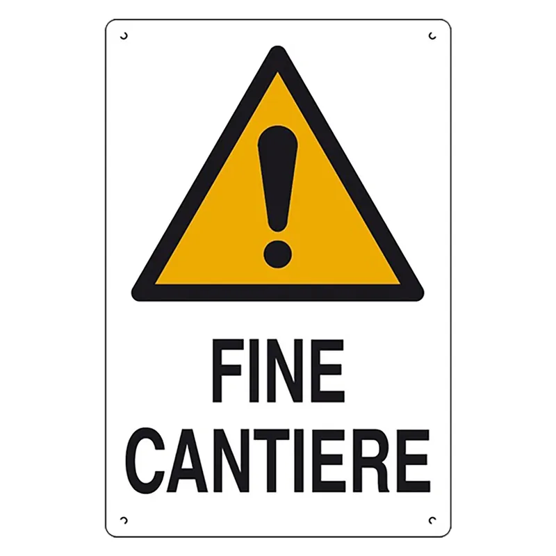 CARTELLO ‘FINE CANTIERE‘ cm 60 x 40 Bestseller