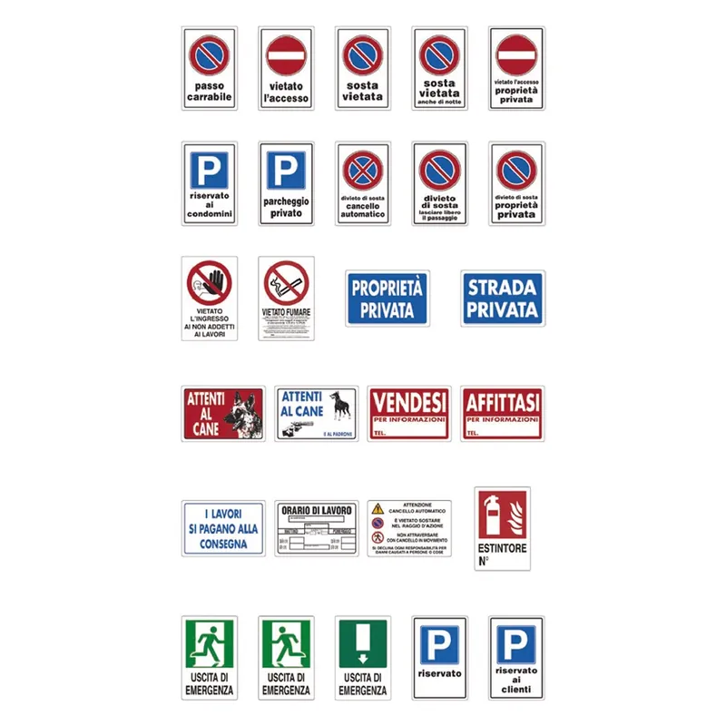 Beperkt Aanbod CARTELLO SEGNALETICA STRADA PRIVATA. Modello STRADA PRIVATA