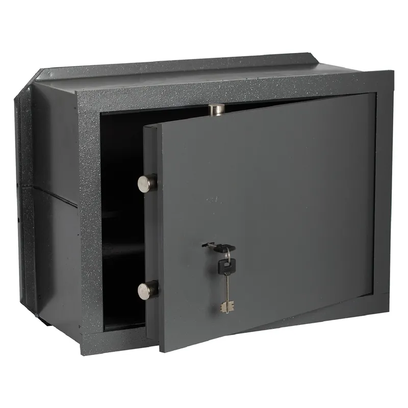 Lage Prijs CASSAFORTE CON CHIAVE ‘82010‘ cm 49 x 36 x 20 - 2+2 catenacci. Modello cm 49 x 36 x 20 - 2+2 catenacci