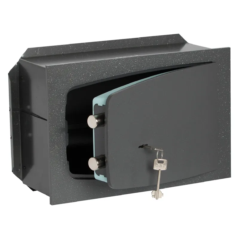 Lage Prijs CASSAFORTE CON CHIAVE ‘8A010‘ cm 42 x 30 x 19,5 - 2 catenacci. Modello cm 42 x 30 x 19,5 - 2 catenacci