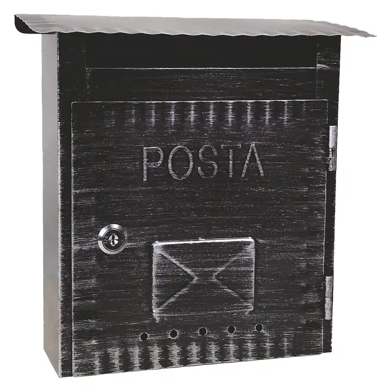 Veilige Betaling CASSETTA POSTALE ‘IBISCO‘ cm 26x9,7x h 29 - argento antico