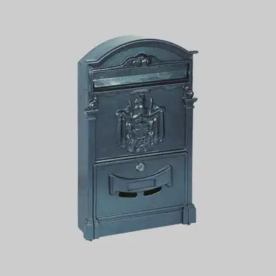 Gereduceerde Prijs CASSETTA POSTALE IDEAL STAR IN ALLUMINIO. Modello CASSETTA POSTALE ‘REALE‘ cm 255x85x405h - Grigia