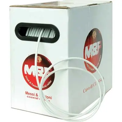 Uitverkoop CAVO COASSIALE TV DIGITALE SAT SELF BOX. Modello MM 5,0 OHM 75 CF=MT 150
