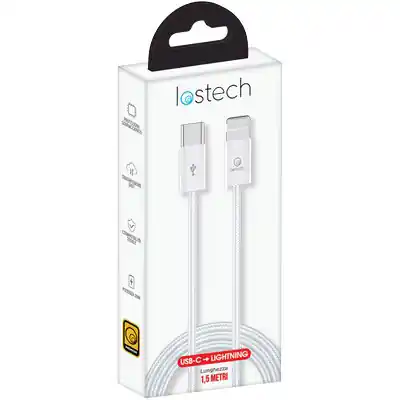 Goedkoop CAVO SMARTPHONE LS-NB0 LOSTECH. Modello TYPE-C/LIGHTNING COLORE BIANCO CM 150