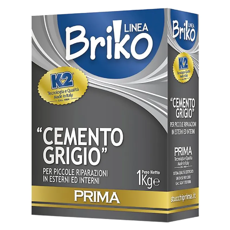 CEMENTO GRIGIO IN POLVERE ‘BRIKO K2‘ Kg. 4 - sacchetta. Modello Kg. 4 - sacchetta Nieuw