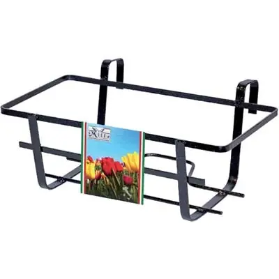 BALCONIERA GERANIO FISSA. Modello FERRO BATTUTO VERN NERO CM 50X28 H.CM 18 Direct Verzonden