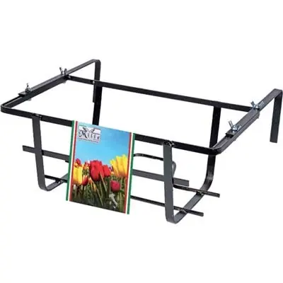 BALCONIERA TULIPANO REGOLABILE. Modello FERRO BATTUTO VERN NERO CM 40X22 H.CM 15 Favoriet