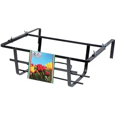 BALCONIERA TULIPANO REGOLABILE. Modello FERRO BATTUTO VERN NERO CM 50X22 H.CM 15 Flitsaanbieding