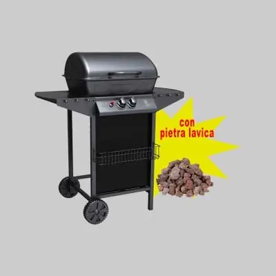 BARBECUE A GAS DUE FUOCHI IDEAL STAR ‘MATERA‘ Exclusieve Aanbieding