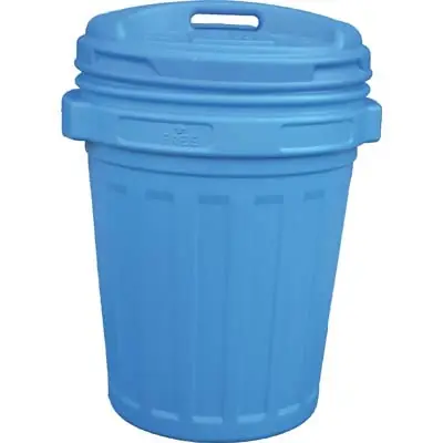 Beste Prijs BIDONE IMMONDIZIA + COPERCHIO A VITE. Modello BLU LT 70 CM 45 H.CM 62