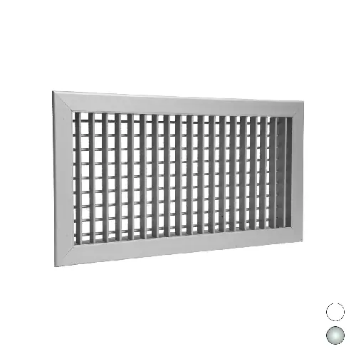 BOCCHETTA DI MANDATA AD ALETTE ORIENTABILI. Modello All. anodizzato mm 500 x 150 Bestel Nu