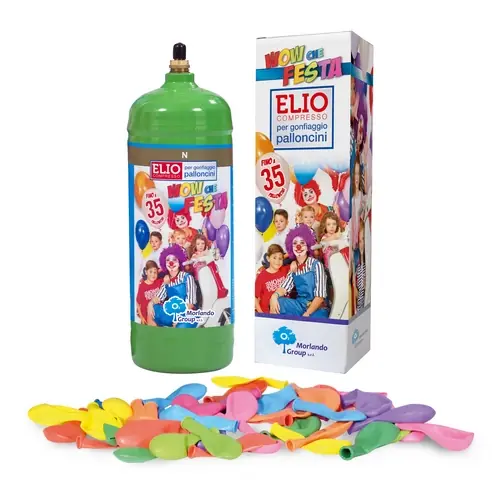 Rechtstreeks Van De Fabrikant BOMBOLA ELIO CON PALLONCINI KIT PARTY. Misura 1,0 L - 18 palloncini