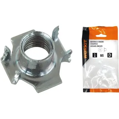 Bestseller BUSSOLA A RAGNO SELF WORKIT. Modello STAMPATA ACCIAIO ZINCATO M 5 CF=PZ 10