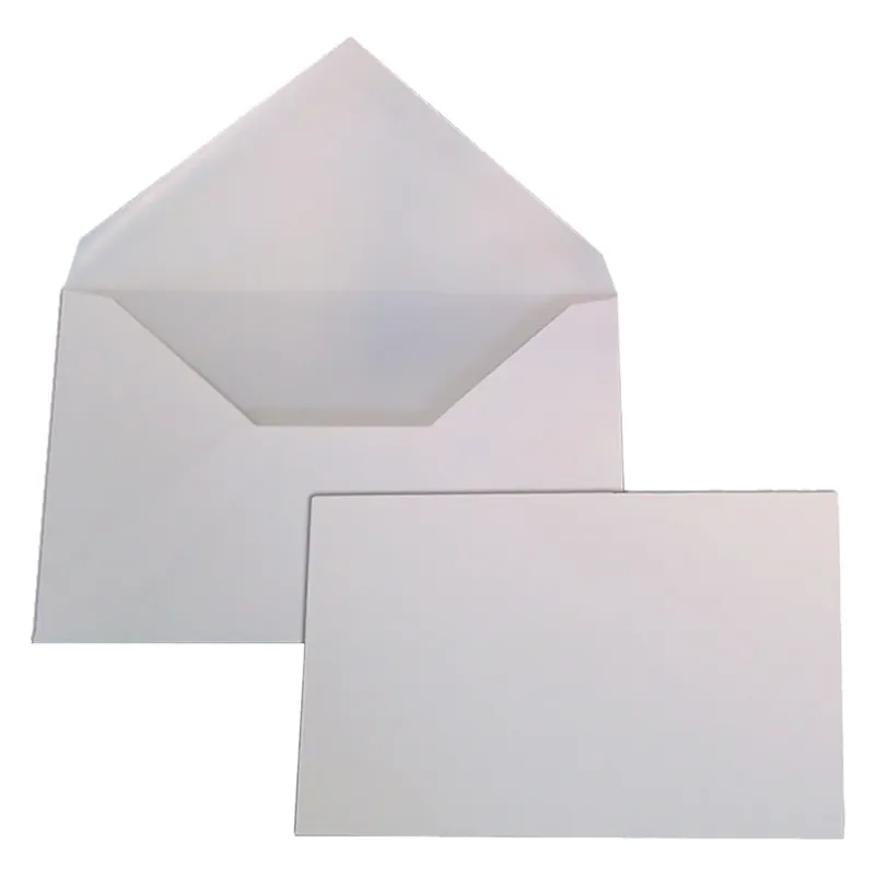 Snelle Levering BUSTA CON BIGLIETTO mm 75 x 112 bianca - cf.100 pz
