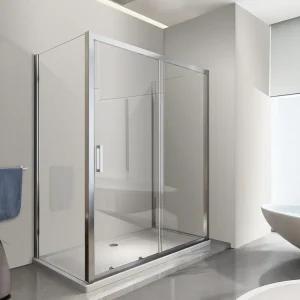 Superprijs Box Cabina Doccia 3 Lati 2 Fissi E Uno Scorrevole 77,5-80x105-110x77,5-80. Misura 80x110 cm