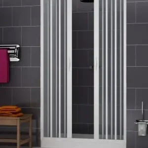 Box Doccia a Soffietto in PVC 1 lato Apertura Centrale Realizzato Su Misura Seizoensaanbieding