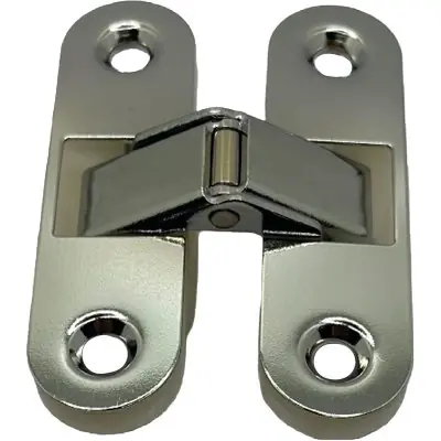 Beste Prijs CERNIERE OVALI INVISIBILI. Modello CROMO LUCIDO +NYLON BIANCO MM 89X25