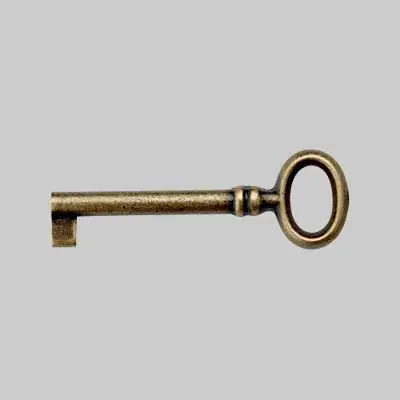 Weekendaanbieding CHIAVE PER MOBILI ‘33718‘. Modello CHIAVE PER MOBILI ‘33718‘ 24x69 mm - Ottone antico
