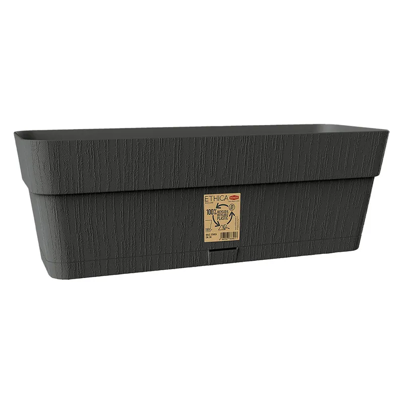 BALCONETTA RETTANGOLARE ETHICA Cm 30 x 13 x 12 - lt.2,75 - grafite Dagaanbieding