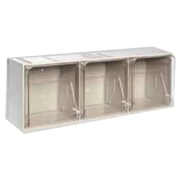 Hoge Kwaliteit CASSETTIERA CON CASSETTI BASCULANTI ‘CRYSTAL BOX‘ 5 Cassetti - mm 600x133x132h - Grigio