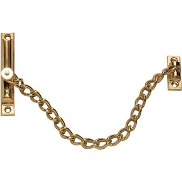 Actieprijs CATENA DI SICUREZZA IN OTTONE PER PORTE Ø mm 2,7x20 cm - Ottone bronzato