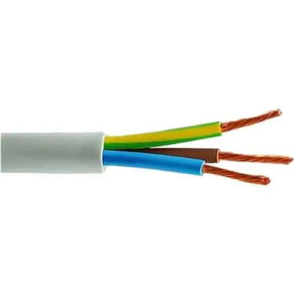 Actieprijs CAVO TRIPOLARE ‘BIANCO‘ Sezione 3x1 mm Q.TA 100