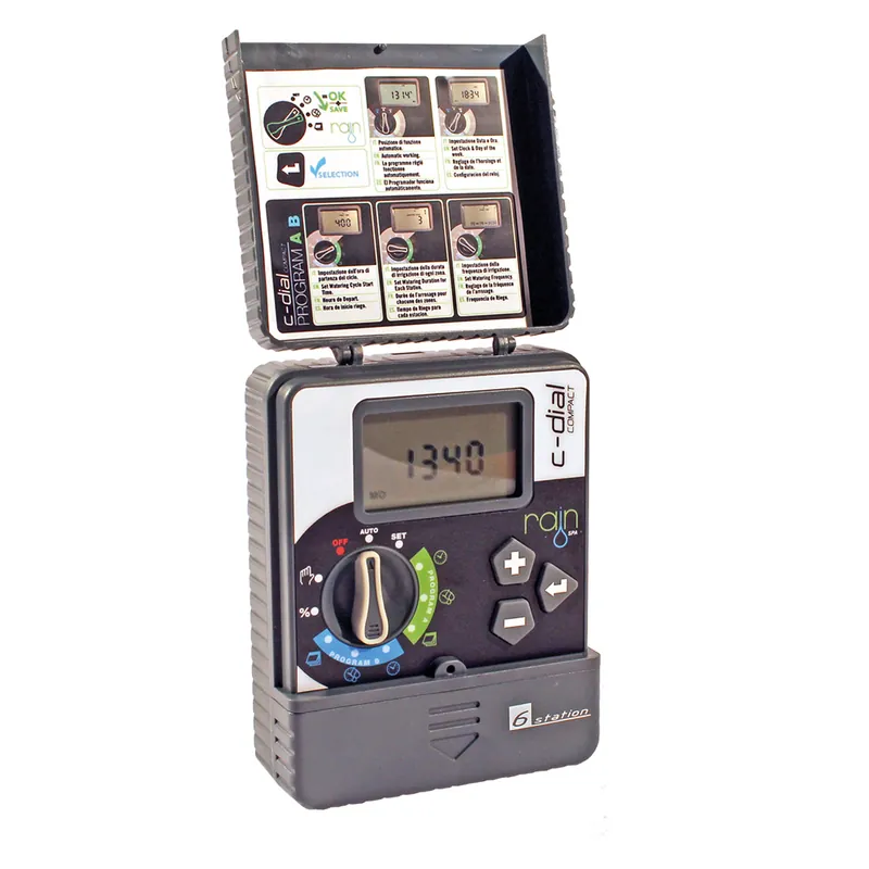 Alleen Vandaag CENTRALINA PER IRRIGAZIONE RAIN COMPACT-DIAL 4 stazioni - 24VAC