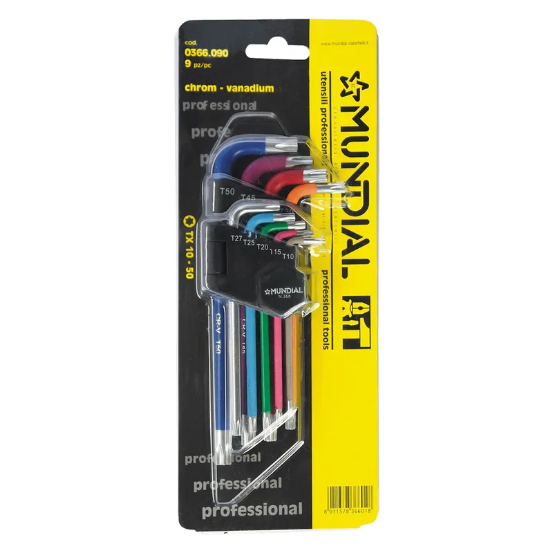 Rechtstreeks Van De Fabrikant CHIAVI TORX LUNGHE IN SERIE (T10-T50) 9 pezzi