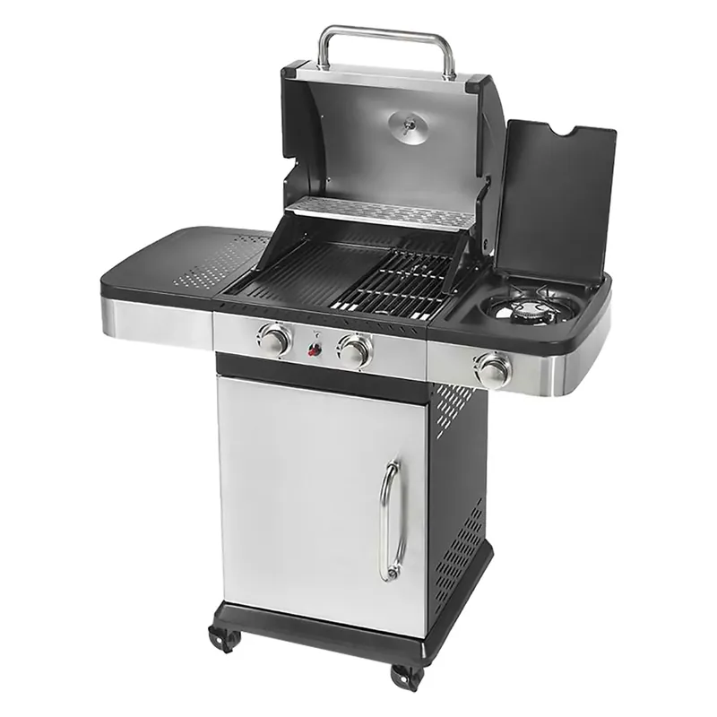 Veilige Betaling BARBECUE A GAS INDIANAPOLIS 3 TITANIUM cm. 120 x 50 x h.130