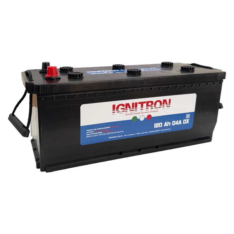 BATTERIA PER AUTO TRUCK 12 V - 120 AH - mm 513x189 x H.223 Express Levering