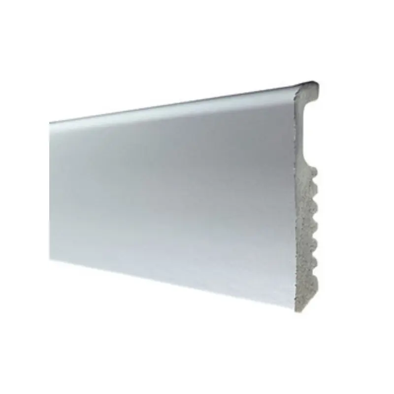 BATTISCOPA 75X8 POLISTIRENE LISCIO 200 CM ALLUMINIO Q.TA 10 Lage Kosten