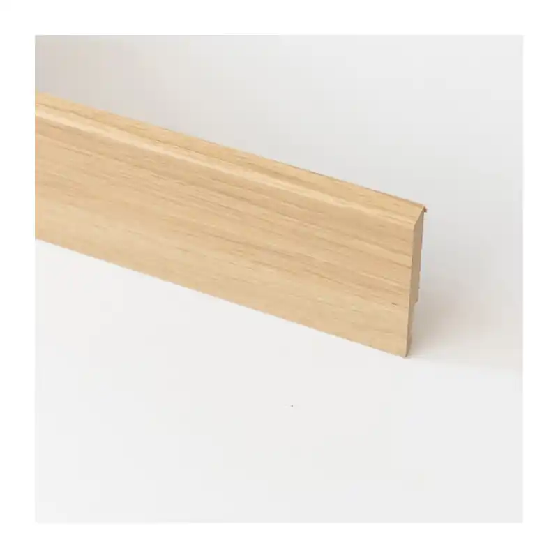 Seizoensaanbieding BATTISCOPA 80X14 MM MDF 240 CM ROVERE NATURALE Q.TA 5