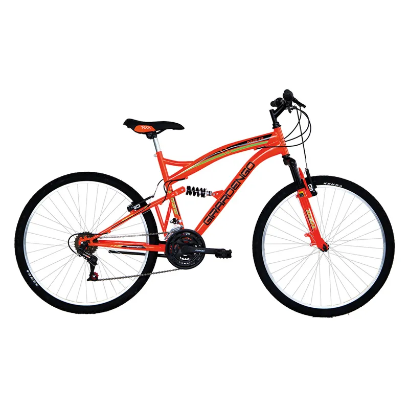 BICICLETTA FULL SUSPENSION GIRARDENGO 26 - nero/rosso Laatste Kans