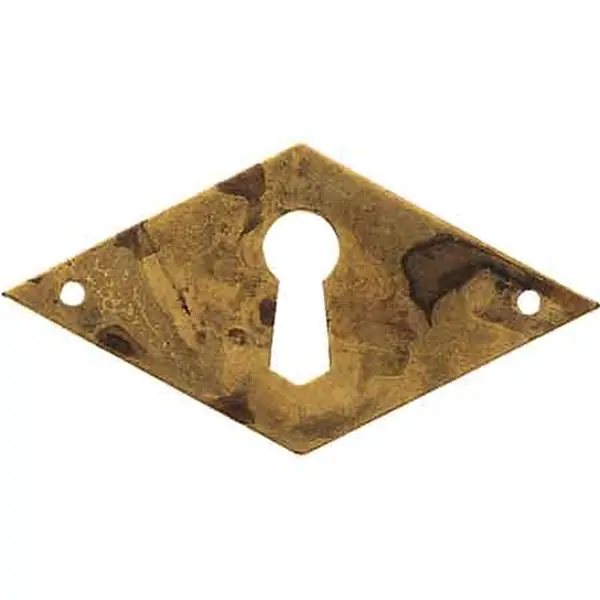BOCCHETTA PER MOBILI ‘30667‘ ORIZZONTALE 49x25 mm - Ottone antico Gratis Retour
