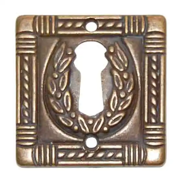 BOCCHETTA PER MOBILI ‘5038/A8‘ 34x35 mm - Patinato antico Beperkte Voorraad
