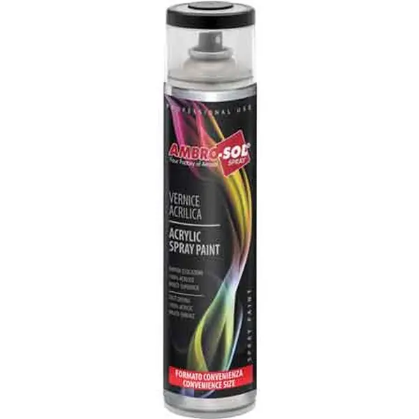 Finale Uitverkoop BOMBOLETTA SPRAY ACRILICO UNIVERSALE 600 ML AMBROSOL Bianco lucido RAL 9010 Q.TA 6