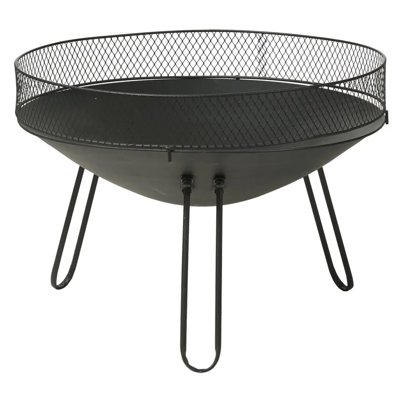 Flitsaanbieding BRACIERE CIRCOLARE IN METALLO CON PROTEZIONE Ø cm 60 x h.44