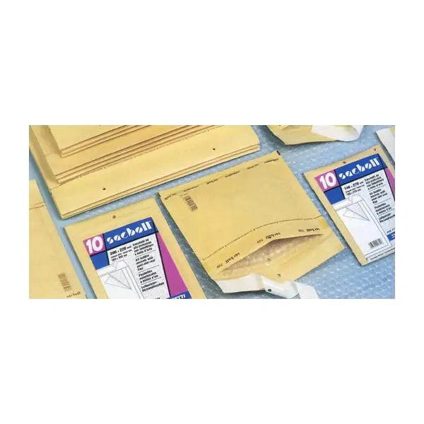 Seizoensaanbieding BUSTA CON IMBOTTITURA BOLLATA cm 17 x 27 gialla - cf.10 pz