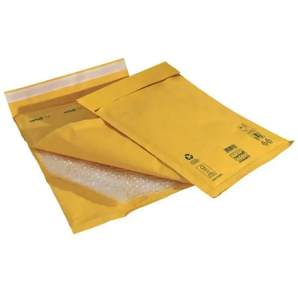 Premium BUSTA CON IMBOTTITURA BOLLATA cm 20 x 22 gialla - cf.10 pz