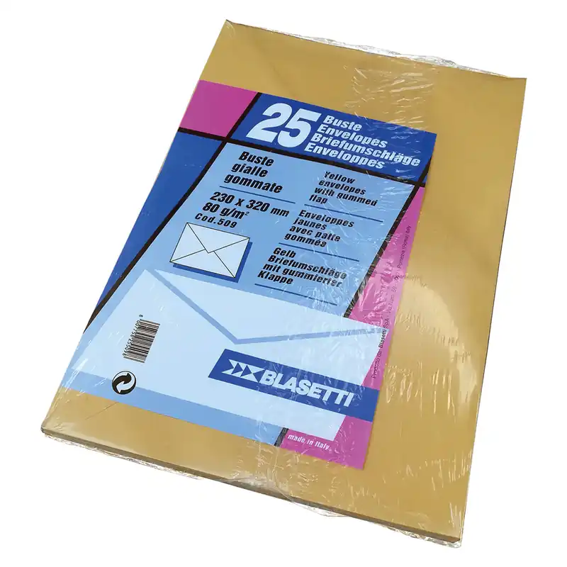 Laatste Kans BUSTA DA LETTERA 18 x 24 gialla - s/finestra 25 pz