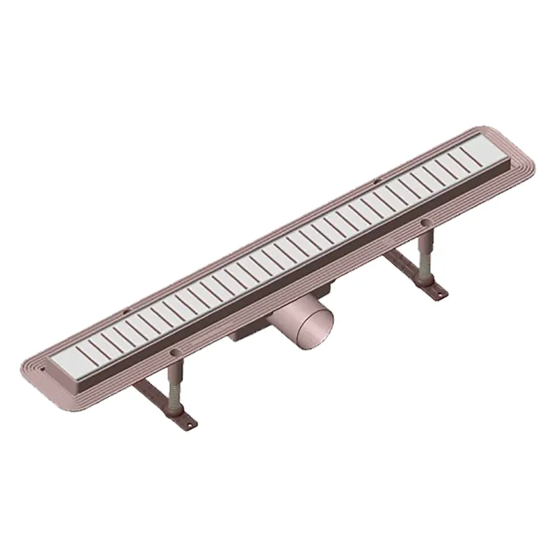 CANALETTA PER DOCCIA CON GRIGLIA cm 76 x 5,3 x 4,2 + 75 x 4,6 x 1,4 Premium