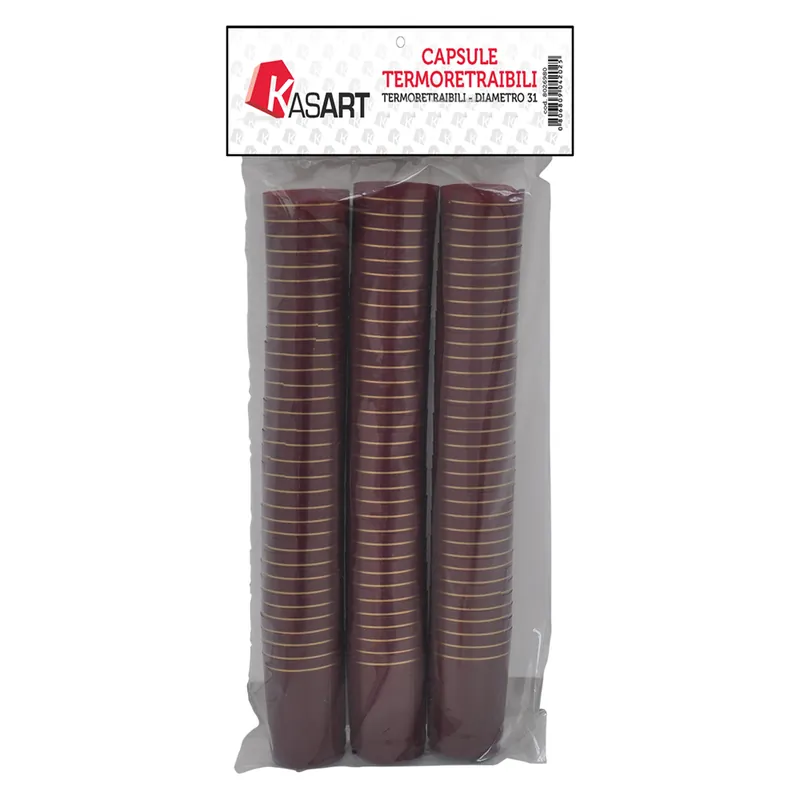 Rechtstreeks Van De Fabrikant CAPSULE TERMORETRAIBILI PER BOTTIGLIE SPUMANTE nero - Ø 33 x h 55 mm