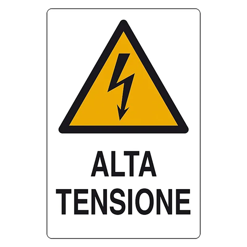 Aanbieding CARTELLO ALTA TENSIONE cm 20 x 30